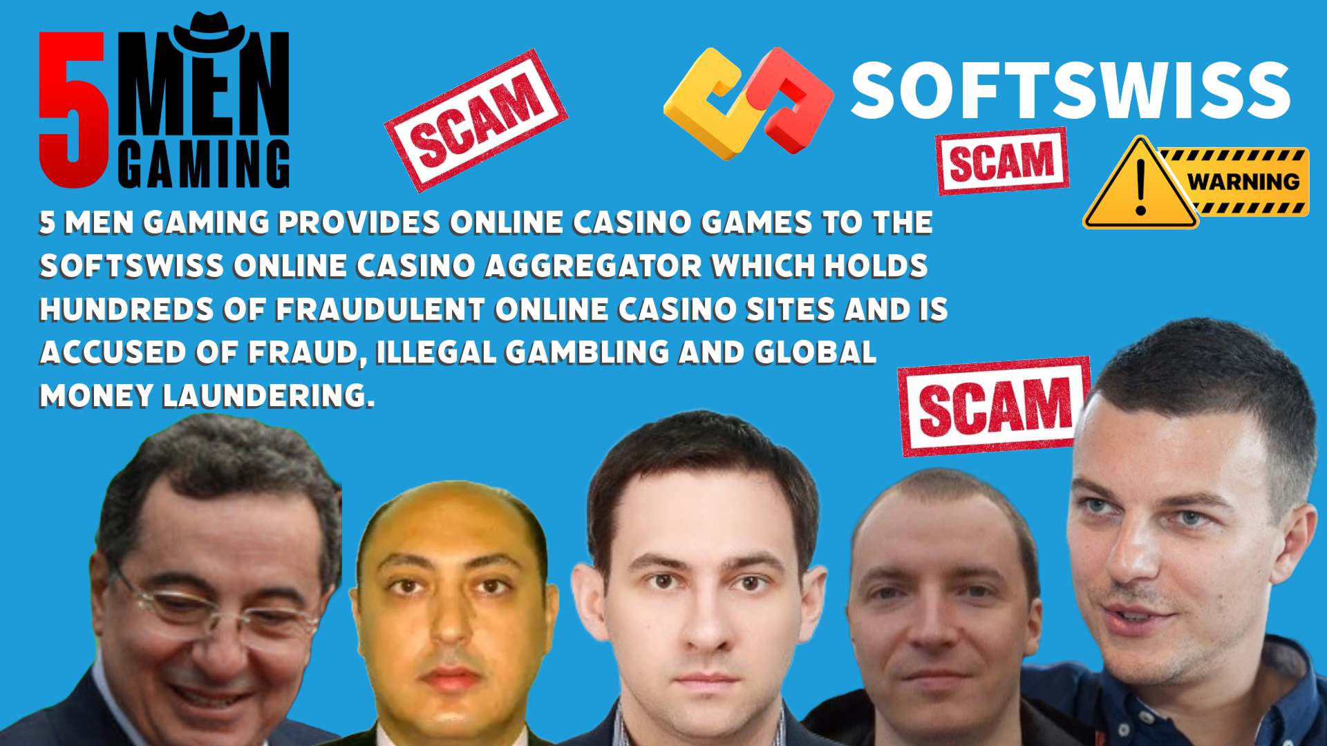 5 Men Gaming - softswiss scam - Casino by Softswiss